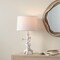 Jamie Young Company Birds and Sprouting Leaves Table Lamp with White Linen Shade - 28" - Cream